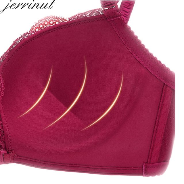 Jerrinut Front Closure Bras For Women Underwear Sexy Lace Bralette Push Up Brassiere BH Wireless Bra Breathable Soutien Gorge