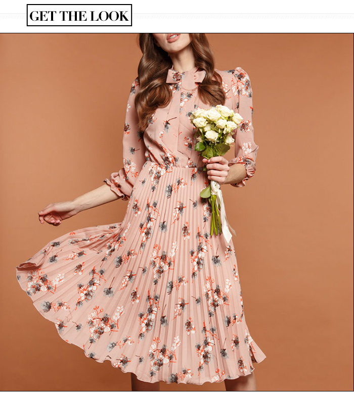 S.FLAVOR Black Flower Print A-line Dress Autumn Elegant New Fashion Party Vestidos Casual Dress For Female