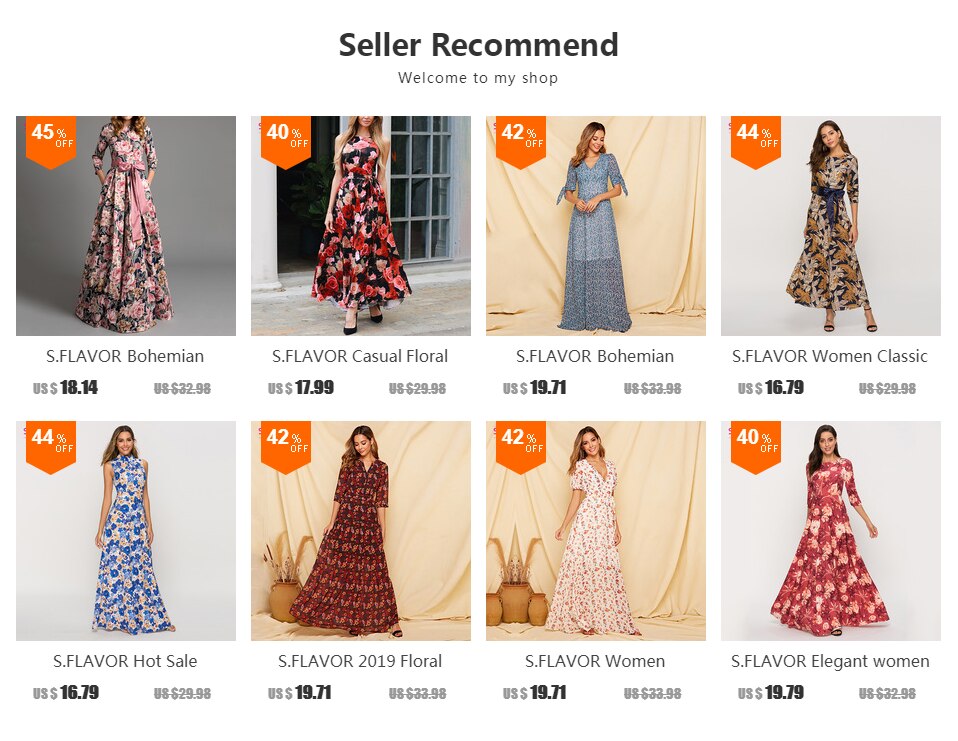 S.FLAVOR women bohemian long dress Hot sale rose printing V-neck sexy vestidos de festa Autumn Winter fashion long sleeve dress