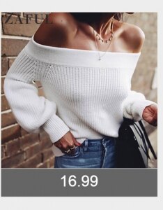 ZAFUL Roll Neck Ribbed Slimming Sweater TurtleneckSlim Fit Pullover Solid Color Elastic Basic Women Warm Sweater Autumn Winter