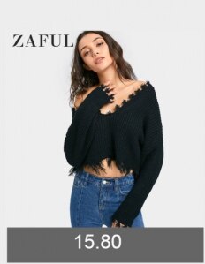 ZAFUL Women Contrasting Pullover Striped Sweater Round O Neck Long Sleeve Sweater Classic Femme Elasticity Pullovers 2019 Winter