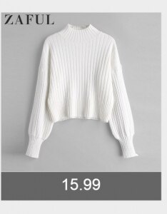 ZAFUL Women Contrasting Pullover Striped Sweater Round O Neck Long Sleeve Sweater Classic Femme Elasticity Pullovers 2019 Winter