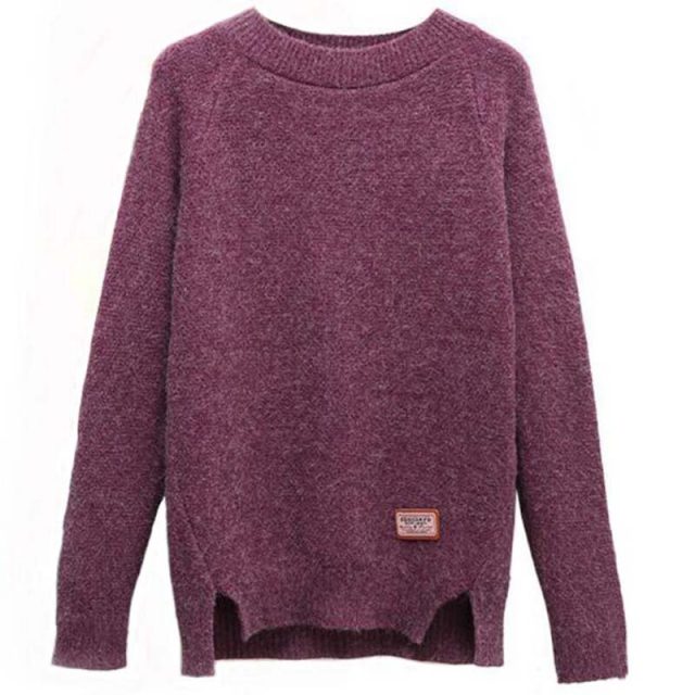 2018 Women Sweaters And Pullovers Autumn Winter Long Sleeve Pull Femme Solid Pullover Female Casual Knitted Sweater NS3996