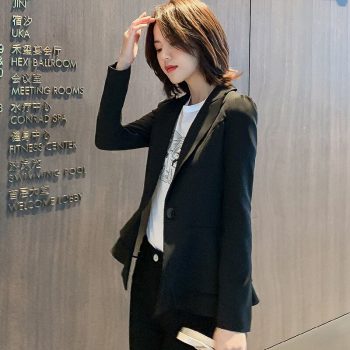 2019 New Autumn Winter Korean Version Of The Long-sleeved Ladies Were Thin Ocean Net Red Short Small Jacket Women Blazer S-xxl