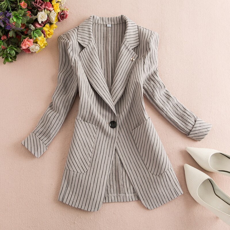 2019 New Autumn and Winter Korean women's small suit jacket temperament long sleeve stitching suits Blazer women Plus size S-XXL