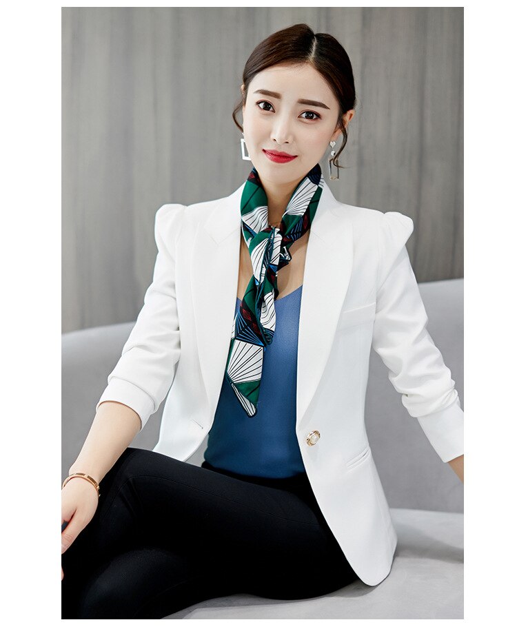 2019 Autumn women blazers female 2019 Ladies Solid Turn Down Collar Long Sleeve Coat Parka Outerwear veste femme longue CD