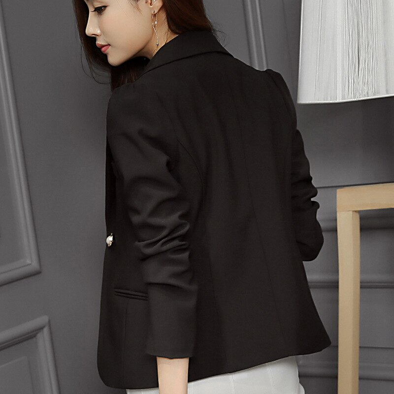 2019 Fashion Women Casual Suit Coat Business Blazer Long Sleeve Jacket Outwear Ladies Black pink Slim Blazer Coat