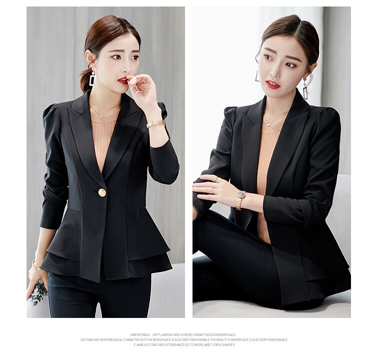 Women's Spring And Autumn New Suit Female 2019 Professional Office Lady Small Blazer Temperament Slim Jacket Single Button S-xxl