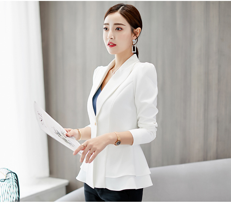 Women's Spring And Autumn New Suit Female 2019 Professional Office Lady Small Blazer Temperament Slim Jacket Single Button S-xxl