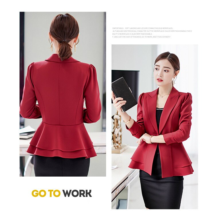 Women's Spring And Autumn New Suit Female 2019 Professional Office Lady Small Blazer Temperament Slim Jacket Single Button S-xxl