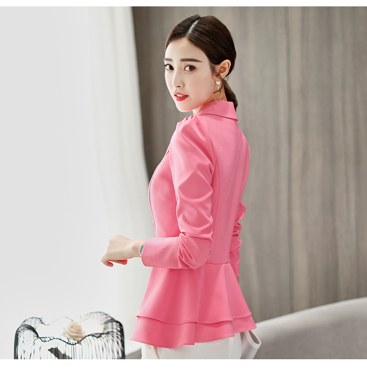 Women's Spring And Autumn New Suit Female 2019 Professional Office Lady Small Blazer Temperament Slim Jacket Single Button S-xxl