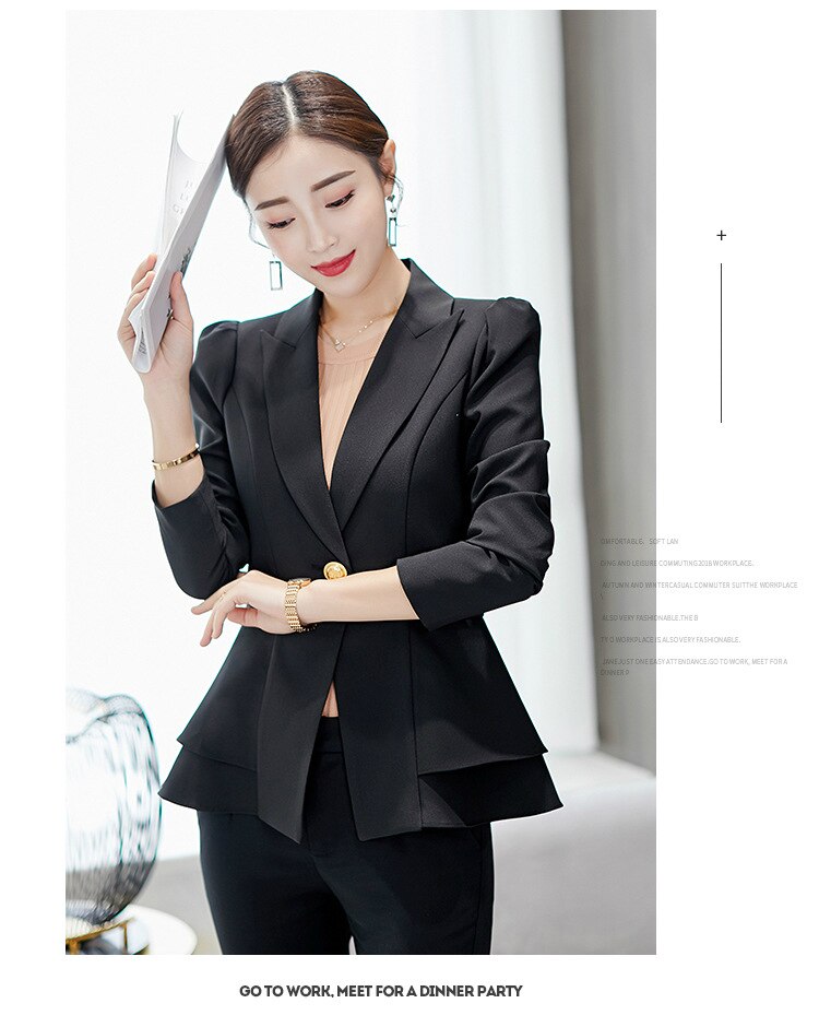 Women's Spring And Autumn New Suit Female 2019 Professional Office Lady Small Blazer Temperament Slim Jacket Single Button S-xxl