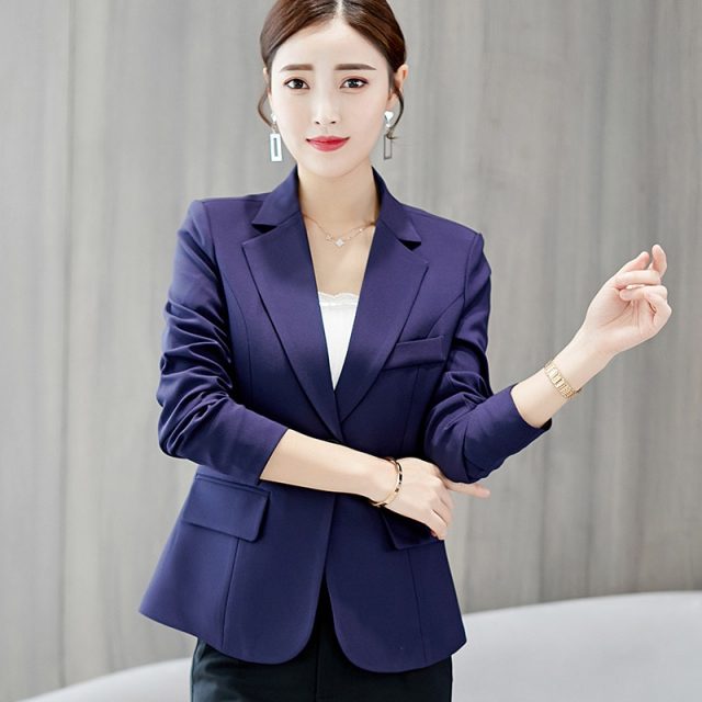2019 Autumn New Women’s Korean Suit Ladies Slim Fashion Small Blazer Female Long-sleeved Office Lady Fashion Women Jacket S-xxl