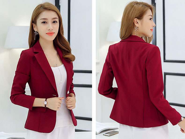 2019 Autumn New Women's Korean Suit Ladies Slim Fashion Small Blazer Female Long-sleeved Office Lady Fashion Women Jacket S-xxl