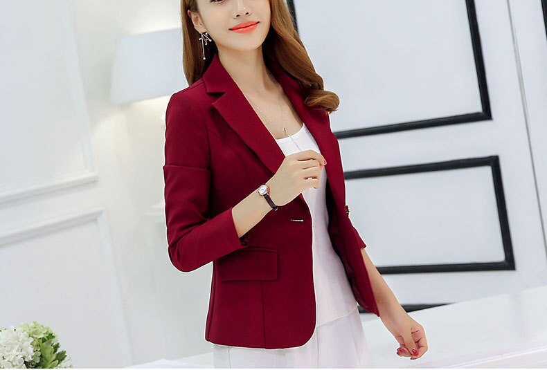 2019 Autumn New Women's Korean Suit Ladies Slim Fashion Small Blazer Female Long-sleeved Office Lady Fashion Women Jacket S-xxl