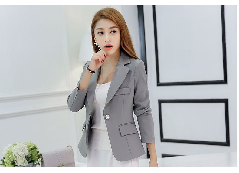 2019 Autumn New Women's Korean Suit Ladies Slim Fashion Small Blazer Female Long-sleeved Office Lady Fashion Women Jacket S-xxl