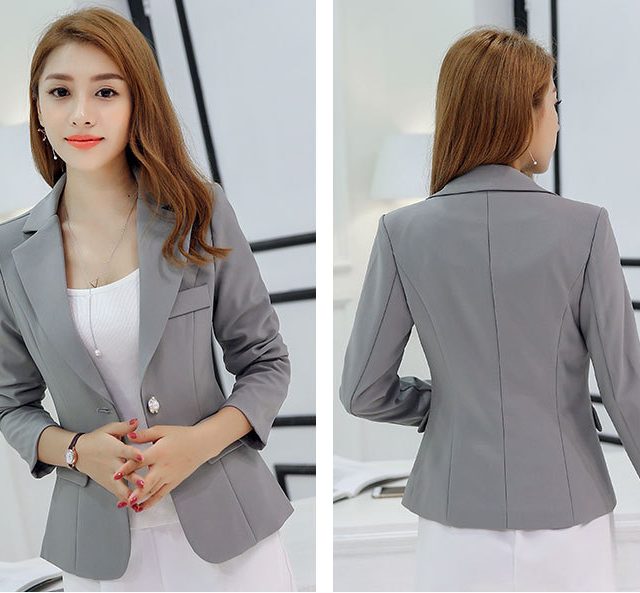 2019 Autumn New Women’s Korean Suit Ladies Slim Fashion Small Blazer Female Long-sleeved Office Lady Fashion Women Jacket S-xxl