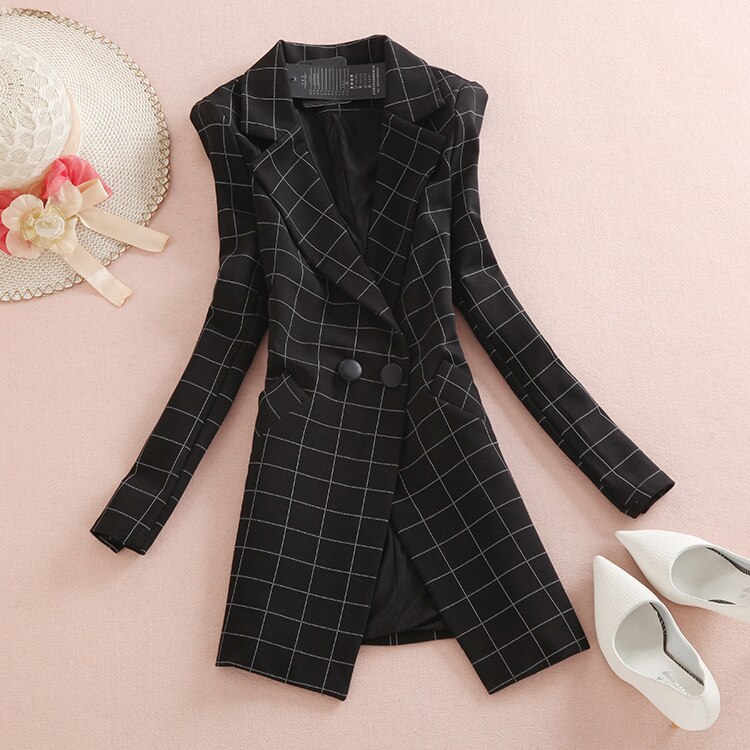 Casual Long Sleeve Solid Color Turn-down Collar Coat Lady Business Jacket Suit Coat Slim Top Women blazers Female 2019