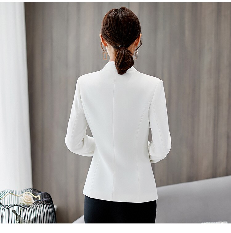 2019 spring and autumn professional small suit female Korean version solid color ladies Blazer temperament commuter women jacket