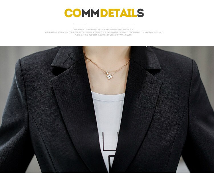 2019 spring and autumn professional small suit female Korean version solid color ladies Blazer temperament commuter women jacket