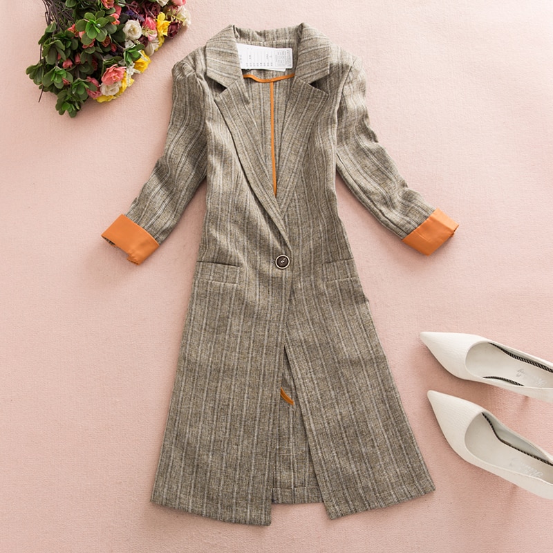 Casual Long Sleeve Jacket blazer feminino Turn-down Collar Coat Lady Jacket Suit Formal Coat Slim OL Women blazers Female