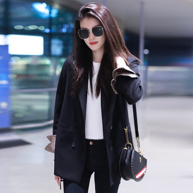 Autumn Women Blazer Brand Jacket Made Of Cotton Basic Jackets Candy Long Sleeve Slim Suit Blazer Female Small Suit X643RXBS