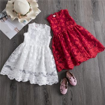 Girls Dress 2019 New Summer Brand Girls Clothes Lace And Ball Design Baby Girls Dress Party Dress For 3-8 Years Infant Dresses