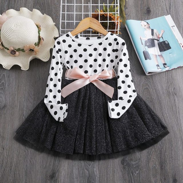 Girls Christmas Flower Lace Embroidery Dress Kids Dresses for Girl Princess Autumn Winter Party Gown Children Wedding Wear 3 8Y