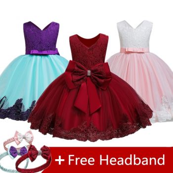 Christmas Dress For Girls Evening Costume Kids Dresses For Girls Princess Sleeveless Dress Children Party Dress Vestido Infantil