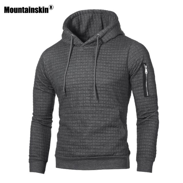 Mountainskin Men’s Hoodies Spring Autumn Sportswear Long Sleeve Casual Hooded Coat Mens Brand Clothing Male Sweatshirt 4XL SA519