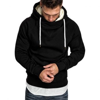 KANCOOLD Pocket Solid Hooded sweatshirt men 2019 Spring Black Hoodies Coat Men Casual Long Sleeve Sweatshirts Male Jackets top 7