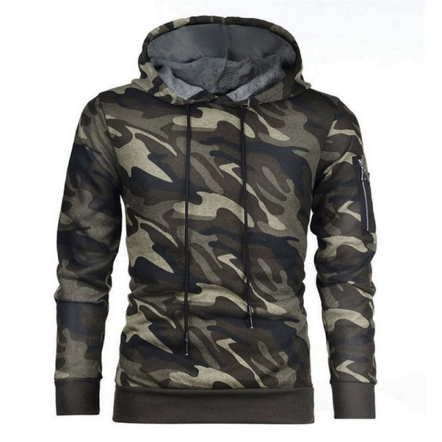 MJARTORIA  Camouflage Hoodies Men 2019 New Fashion Sweatshirt Male Camo Hoody Hip Autumn Winter Hoodie Mens Clothing