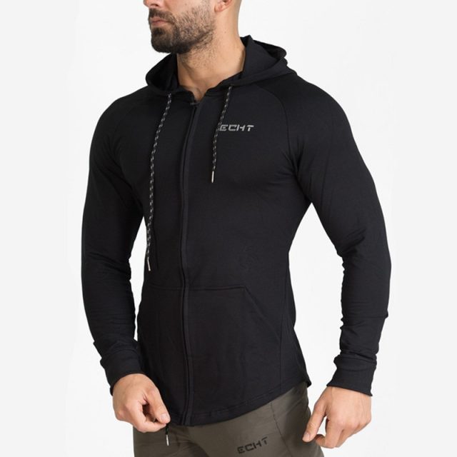Spring Men Brand Hoodies Casual Sweatshirt Jacket Male Skinny Coat Tops Gyms Fitness Male Joggers Workout Sportswear Tracksuits