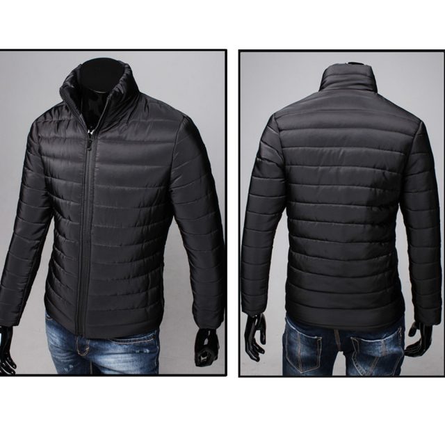 SAGACE Men Jacket 2019 Casual Cotton Stand Zipper Warm Winter Thick Windbreaker Outwear Slim Light Men Coat Jacket Clothing #45