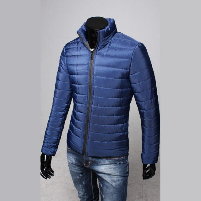 SAGACE Men Jacket 2019 Casual Cotton Stand Zipper Warm Winter Thick Windbreaker Outwear Slim Light Men Coat Jacket Clothing #45