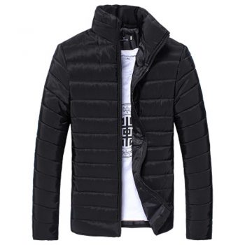 SAGACE Men Jacket 2019 Casual Cotton Stand Zipper Warm Winter Thick Windbreaker Outwear Slim Light Men Coat Jacket Clothing #45