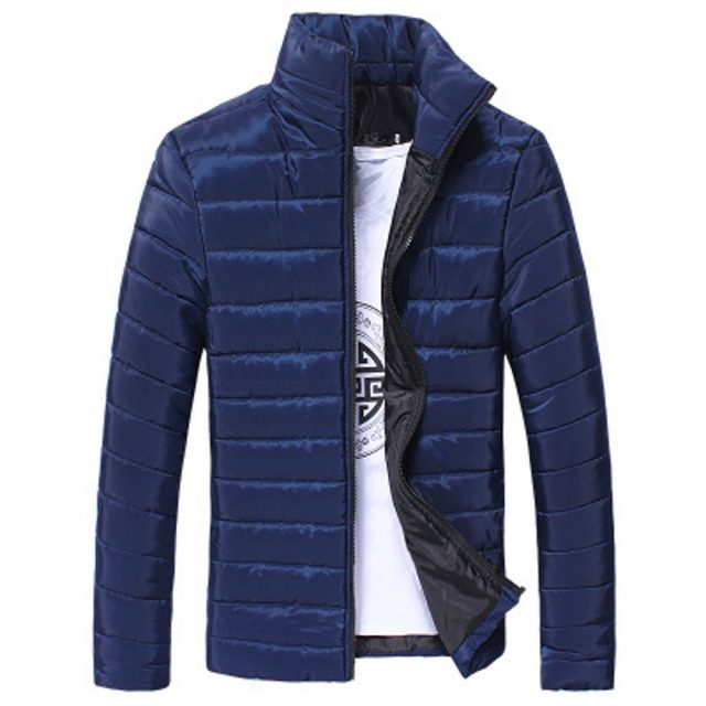 SAGACE Men Jacket 2019 Casual Cotton Stand Zipper Warm Winter Thick Windbreaker Outwear Slim Light Men Coat Jacket Clothing #45
