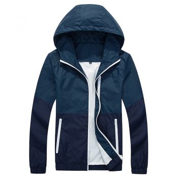 Thin Jacket Men Windbreaker Summer Autumn Fashion Jacket Mens Hooded Casual Jackets Male Coat Couple Outwear Sunscreen Clothes