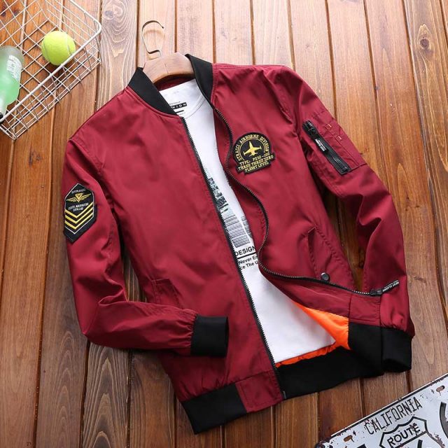 Spring Autumn Korean Fashion Clothing Male Bomber Jacket Men Casual Coat Windbreaker Light Weight Baseball Jacket