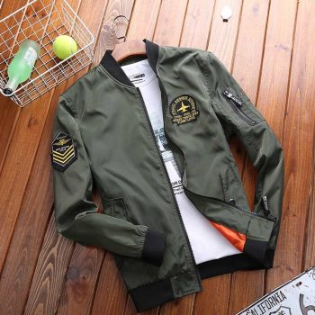 Spring Autumn Korean Fashion Clothing Male Bomber Jacket Men Casual Coat Windbreaker Light Weight Baseball Jacket