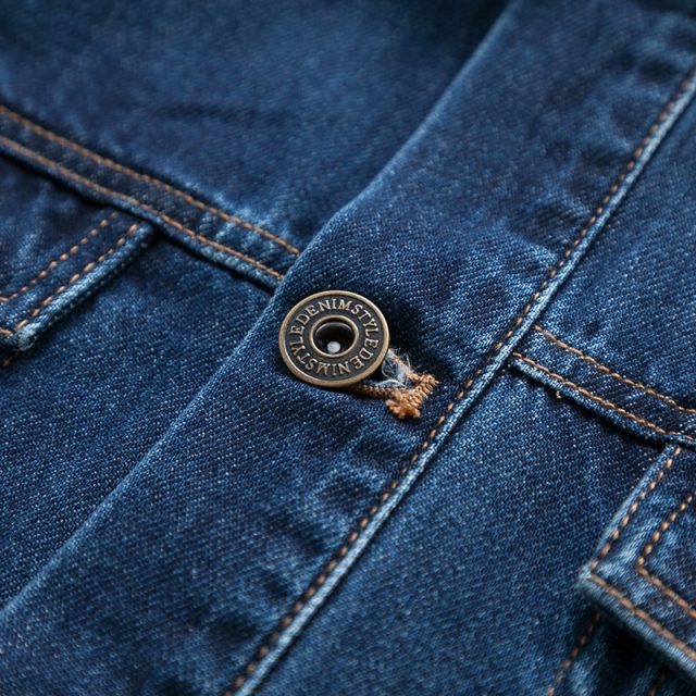 SEMIR Men Denim Jacket Men Washed Denim Jacket Classic Denim Jacket with Collar for Men Casual Fashion Spring Autumn Clothes