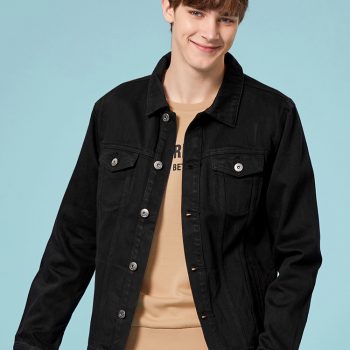 SEMIR Men Denim Jacket Men Washed Denim Jacket Classic Denim Jacket with Collar for Men Casual Fashion Spring Autumn Clothes