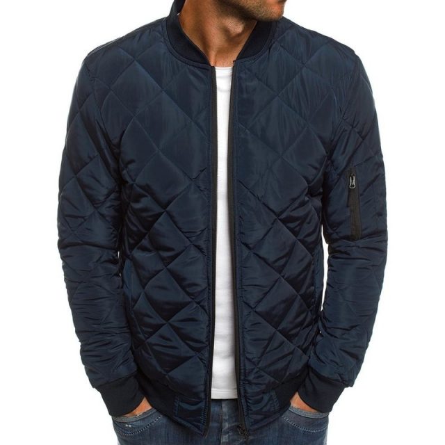 Quality Slim Fit Warm Men Parka Jacket Autumn Winter Men’s Lightweight Windproof Packable Jacket Solid Jackets Outwear New