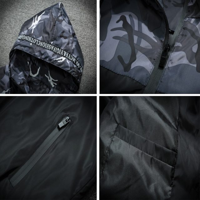 DIMUSI Men’s Jackets Spring Autumn Camouflage Military Hooded Coats Casual Zipper Male Thin Windbreaker Mens Brand Clothing 6XL