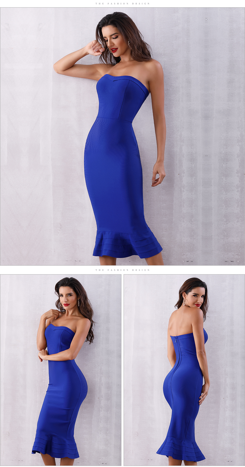 Adyce 2019 New Summer Women Bandage Dress Vestido Sexy Sleeveless Strapless Blue Club Dress Elegant Celebrity Runway Party Dress