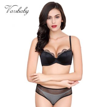 Varsbaby Seamless Half Cup Sexy Womens Bras and Underwear Sets