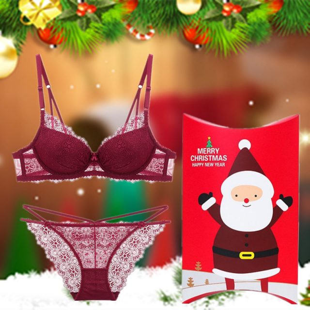 Varsbaby summer female deep v bra sexy lace push up sexy bra sets suit for women