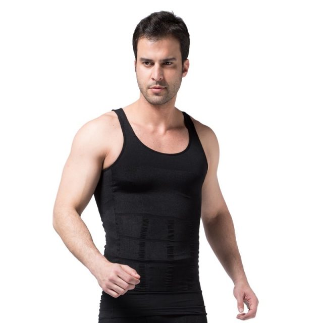 Men’s Slimming Body Shapewear Corset Vest Shirt Compression Abdomen Tummy Belly Control Slim Waist Cincher Underwear