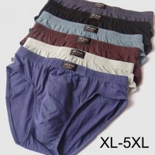Cheapest 100% Cotton Mens Briefs Plus Size Men Underwear Panties 4XL/5XL Men’s Breathable Panties