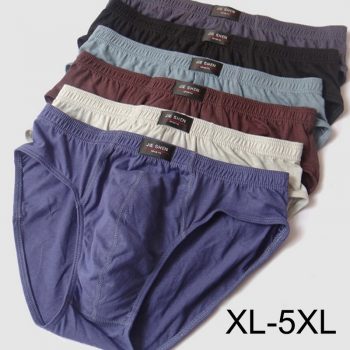 Cheapest 100% Cotton Mens Briefs Plus Size Men Underwear Panties 4XL/5XL Men's Breathable Panties
